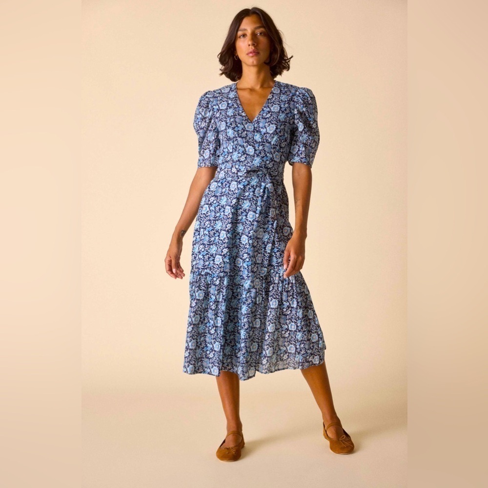 NWT ST. ROCHE Pearl Dress Navy 6